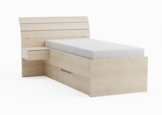 Jednolôžková posteľ s úložným priestorom Zuzka XL kráľovská výška