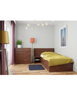 Jednolôžková posteľ s úložným priestorom a roštom Elenka