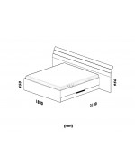 AKCIA - manželská posteľ s úložným priestorom Zuzka XL