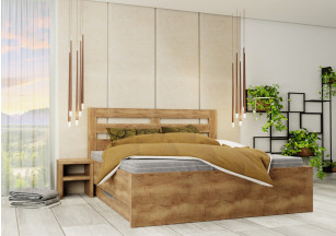Manželská posteľ s úložným priestorom Terka