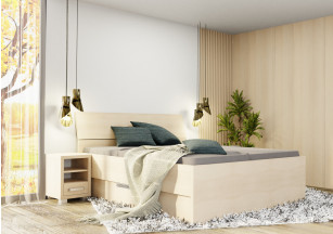 Manželská posteľ s úložným priestorom Lenka Kráľovská výška
