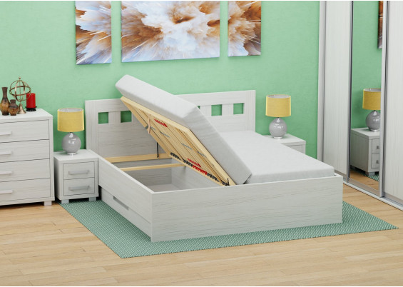 Manželská posteľ s úložným priestorom Janka