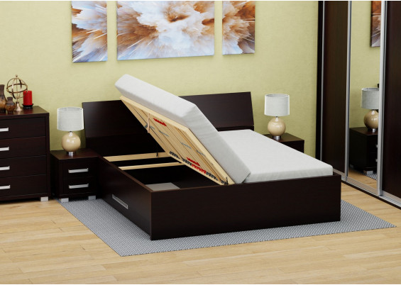 Manželská posteľ s úložným priestorom Lenka