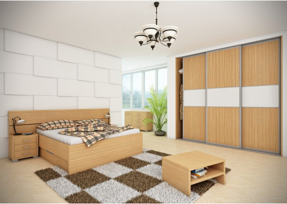 Manželská posteľ s úložným priestorom Lenka XL Kráľovská výška