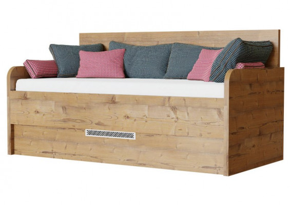 Jednolôžková posteľ s úložným priestorom Žanetka R Kráľovská výška