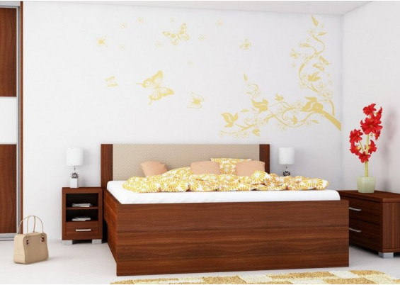 Manželská posteľ s úložným priestorom Danka Kráľovská výška