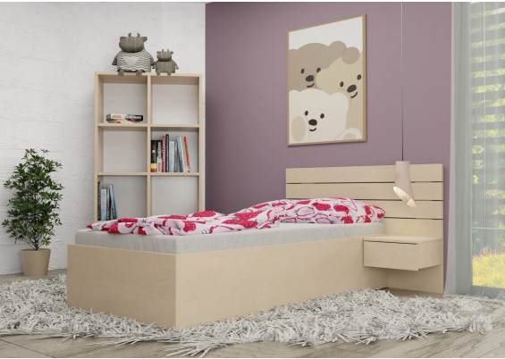 Jednolôžková posteľ s úložným priestorom a roštom Soňa XL